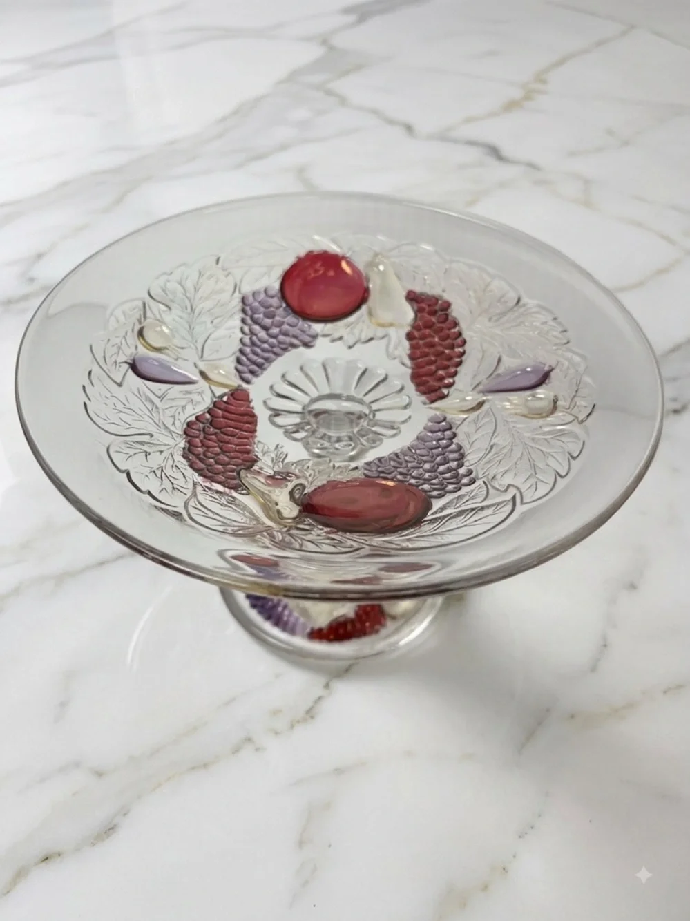 Vintage Westmoreland Della Robbia Compote/Footed Mint Dish